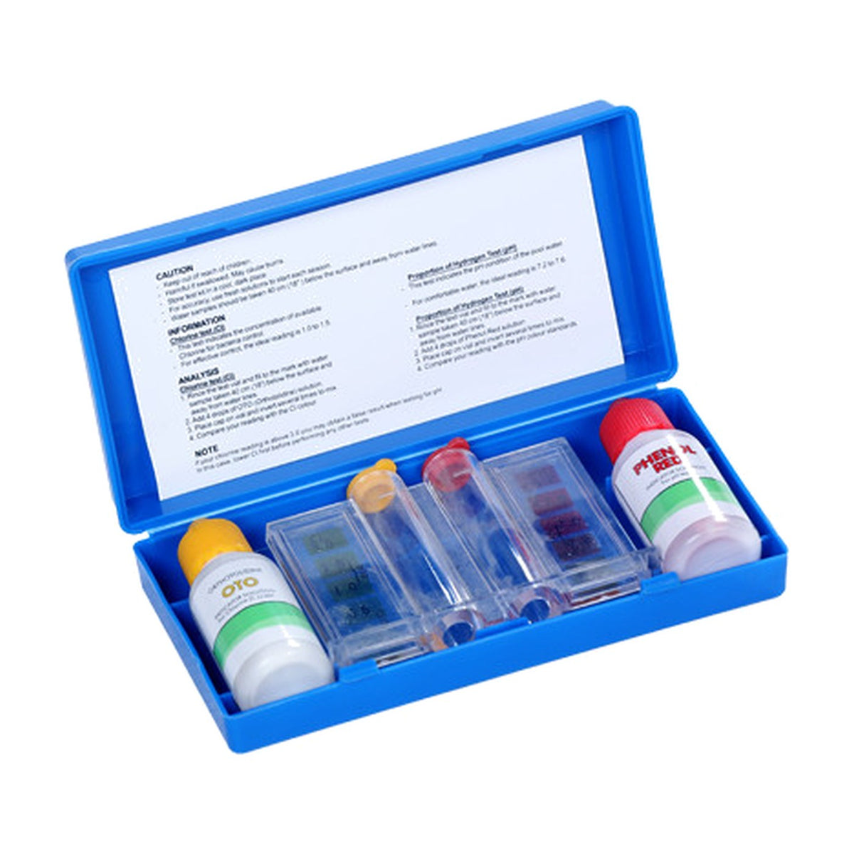 Waterstar pool water test kit for chlorine and pH, product photo on white background