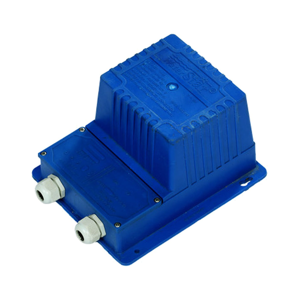 Waterstar 200 W safety isolating transformer for pool lights, product photo on white background