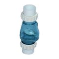 Waterstar transparent pool check valve, product photo on white background