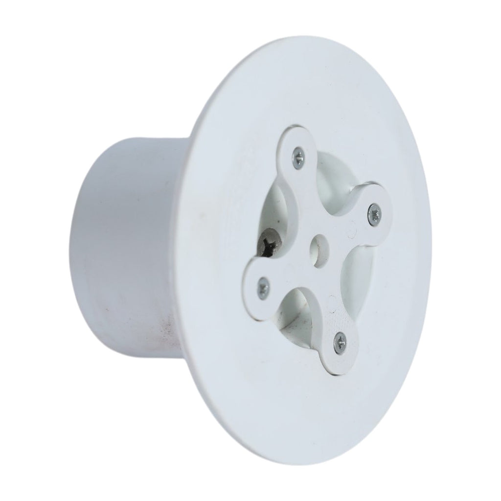 Waterstar pool floor inlet (return inlet) with adjustable outlet, three-quarter view, white background
